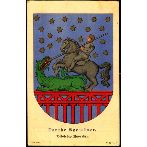 Holstebro Byvaaben - Danske Byvaabner  - Fritz Benzen 23 - Brugt