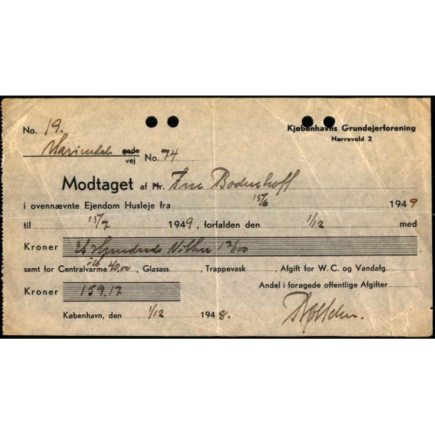 Kj�benhavns Grundejerforening - 1949