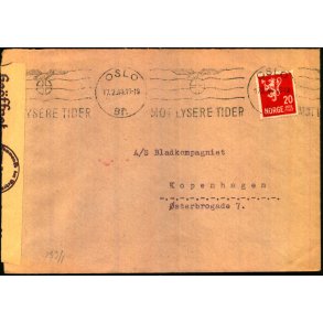 Censurbrev fra Norge  17 - 2 - 44 - Til Danmark