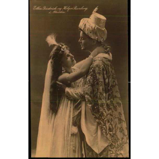 Ellen Diedrich og Holger Reenberg I Aladdin - P.H. 1888 - Brugt