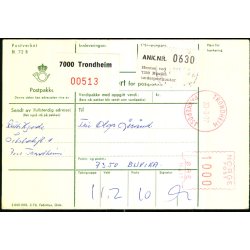 Adressekort for Postpakke - Norge - 30 - 3 -77