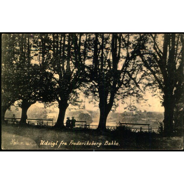 Kbenhavn - Udsigt fra Frederiksberg Bakke - u/n - Brugt - Lille rift !