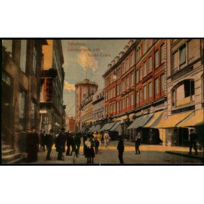 K�benhavn - K�bmangergade med Rundetaarn - K. 675 - Brugt - Har v�ret kl�bet op !