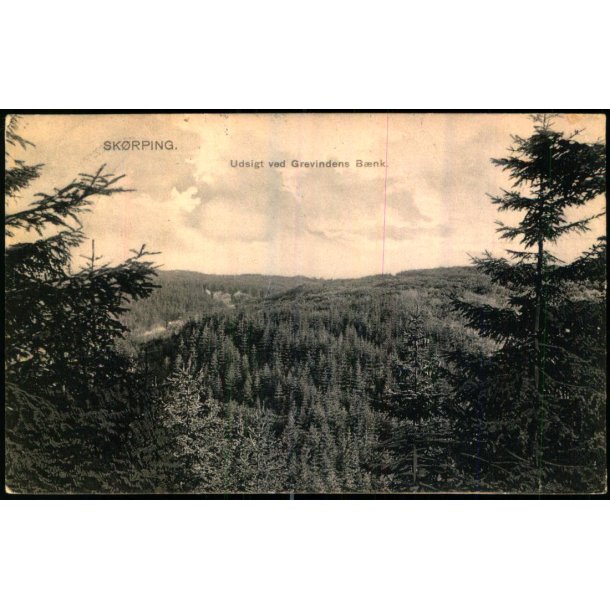 Sk�rping - Udsigt fra Grevindens B�nk - Christensens Bogh. 5087 - Brugt