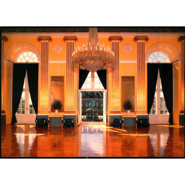 Amalienborg Slot - Christian VII Pal� - Gallasalen - u/n - 12x17 cm. - Ubrugt