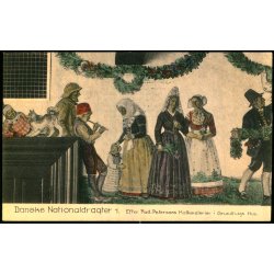 Danske Nationaldragter - 1 - R. Petersens Kalkmalerier i Grundtvigs Hus - V. Tryde - Brugt