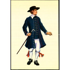 Dansk egnsdragt fra Hedebo - egnen - 1780 - 1820 - Odense T.K. 8346 - Ubrugt