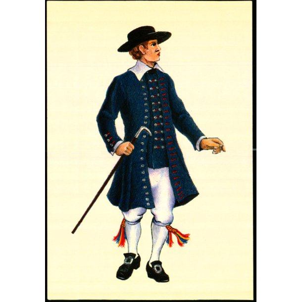 Dansk egnsdragt fra Hedebo - egnen - 1780 - 1820 - Odense T.K. 8346 - Ubrugt