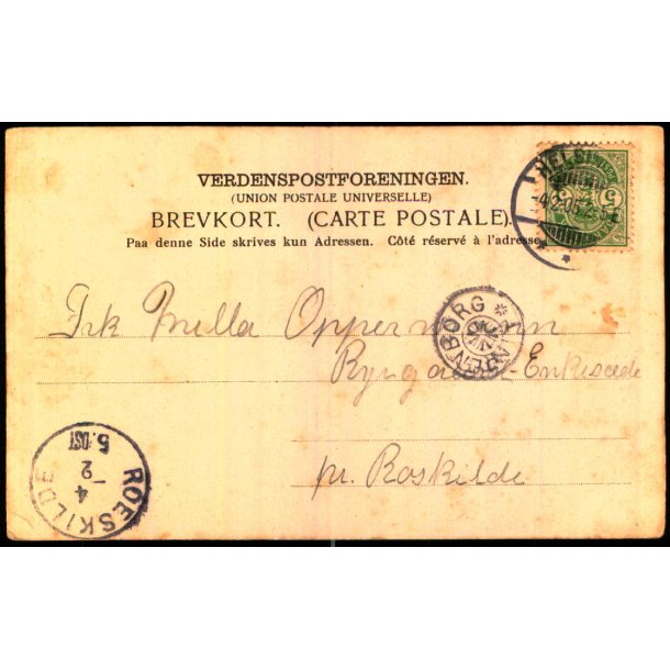 LINDENBORG p Postkort