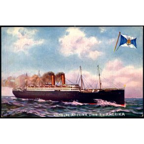 Hamburg Amerika Linie - S/S AMERIKA - Oilette 501 - Ubrugt