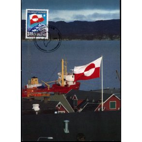 Havneparti i Aasiaat - Grnlands Post 20/89 - Brugt