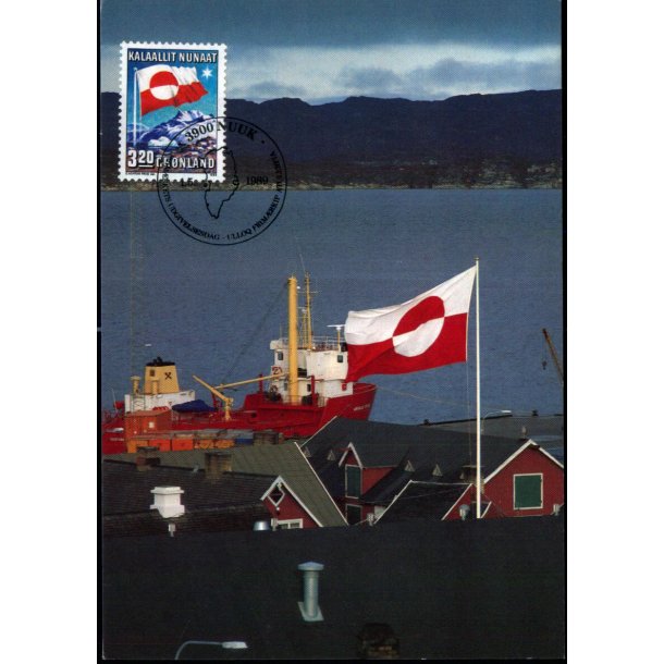 Havneparti i Aasiaat - Grnlands Post 20/89 - Brugt