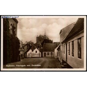 Haderslev - Pr�stegade med Domkirken - Rudolf Olsen 5159 - Ubrugt