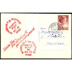 Nyk�bing F. Filatelistklub - Sidste tog fra gamle Banegaard 1962 - Merkur u/n - Brugt
