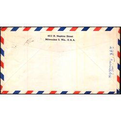 Luftpost Brev fra U.S.A. til Danmark - 26 - 4 - 1960