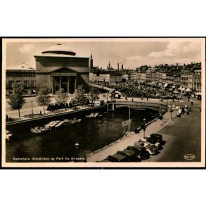 K�benhavn - Slotskirken og parti fra Stranden - Thejlls Kunstforlag 150