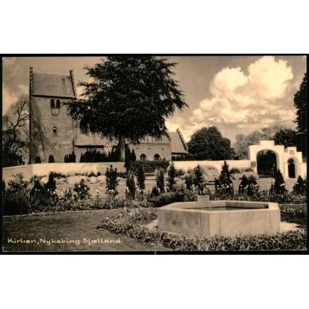 Kirken - Nyk�bing Sj. - G. Rasmussens Bogh. 98093 - Ubrugt