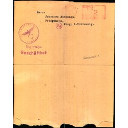 Censurbrev fra Tyskland til Altona  ? 39 -
