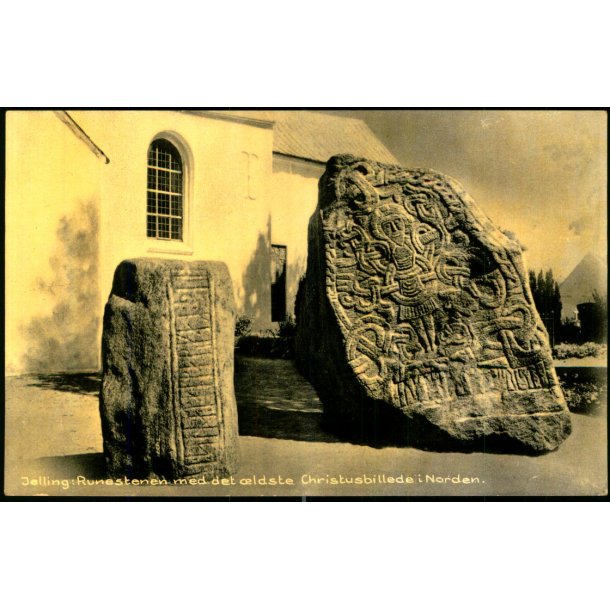 Jelling - Runestenen med det �ldste Christusbillede i Norden - Jelling Bogh. 90946 - Ubrugt