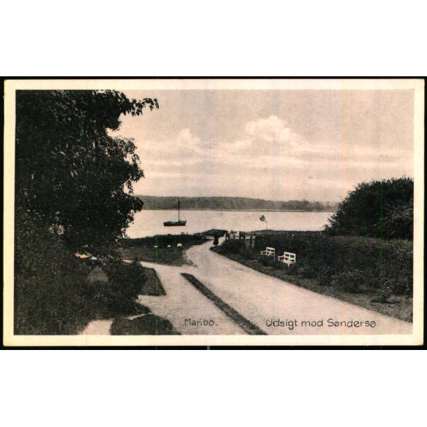 Maribo - Udsigt mod S�nders� - Stender M. 89 - Ubrugt