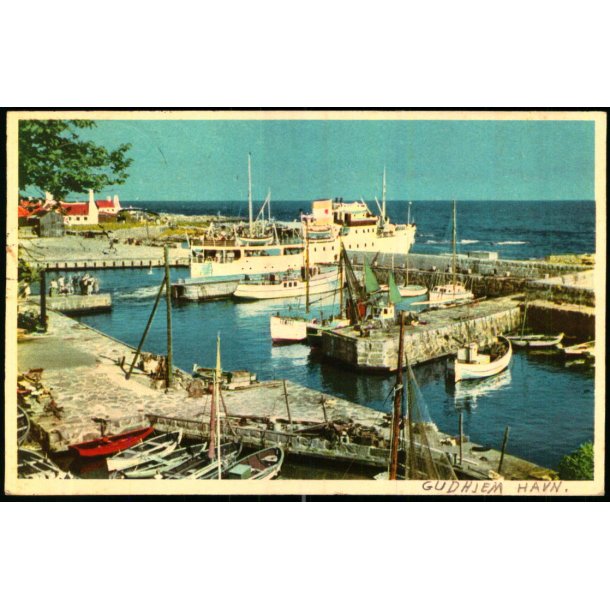 Bornholm - Parti fra Gudhjem Havn - K. Witt-Mller 190 - Brugt