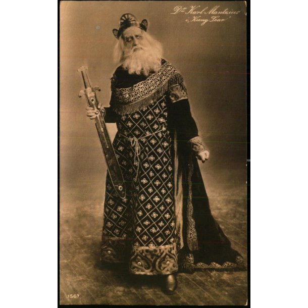 Dr. Karl Mantzius i "Kong Lear" - Paul Heckscher 1567 - Ubrugt