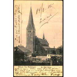 Hilsen fra Helsing�r - St. Olai Kirke - J.M. 195 - Brugt
