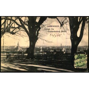 Kbenhavn - Udsigt fra Frederiksberg Bakke - u/n - Brugt