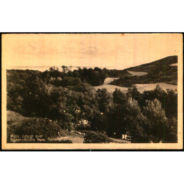 Mols - Udsigt over Badehotellets Park - Femm�ller - Ebeltoft Bogh. u/n - Ubrugt