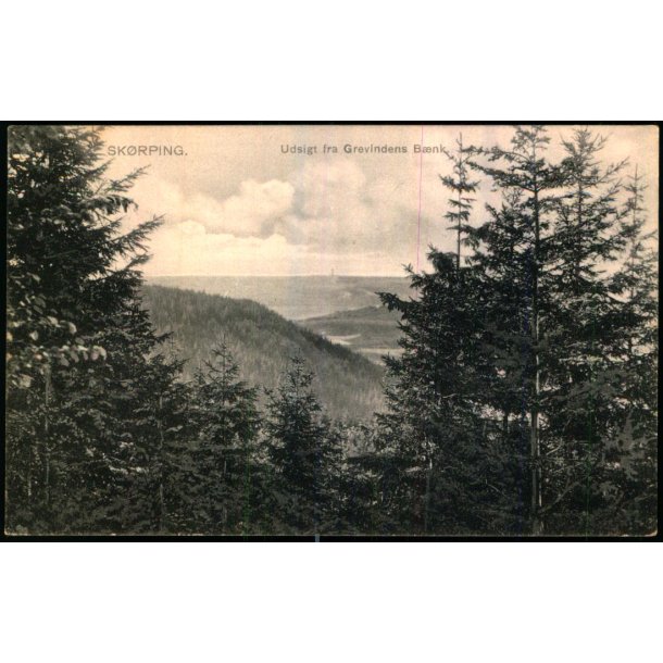 Sk�rping - Udsigt fra Grevindens B�nk - Christensens Bogh. 5083 - Ubrugt