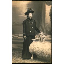 Konfirmationsbillede  - Fotokort  10-11-1908 - u/n - Brugt