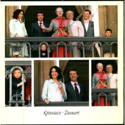 Den Danske Kongefamilie - CardGroup KBH 034 - 16x16 cm. - Ubrugt