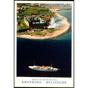 Kongeskibet Dannebrog ved Kronborg Slot - Helsingr - M&M u/n - Ubrugt