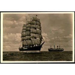 Viermast Bark unter Vollen Segeln - Hans Andreas 581 - Ubrugt