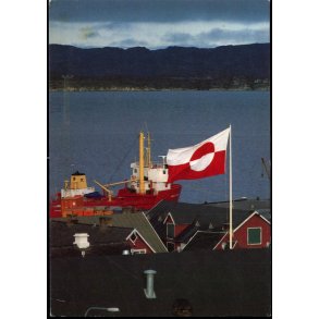 Havneparti i Aasiaat - Grnlands Post 20/89 - Brugt