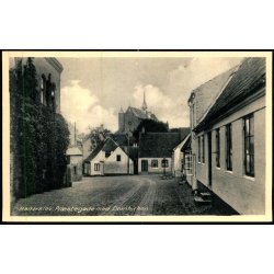 Haderslev - Pr�stegade med Domkirken - Rudolf Olsen 1838 - Ubrugt