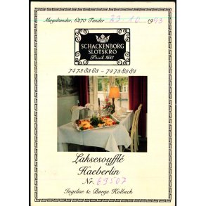 Schackenborg Slotskro - u/n - Brugt