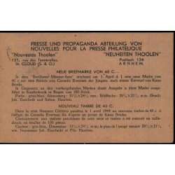 Rekomaderet - Censurpostkort fra Holland  ?- ? - ? - Til Danmark