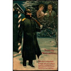 Feldpostkarte - Berlin S.O.   24 - 12 -14 - Til Apenrade  - Billedside : Weihnachten