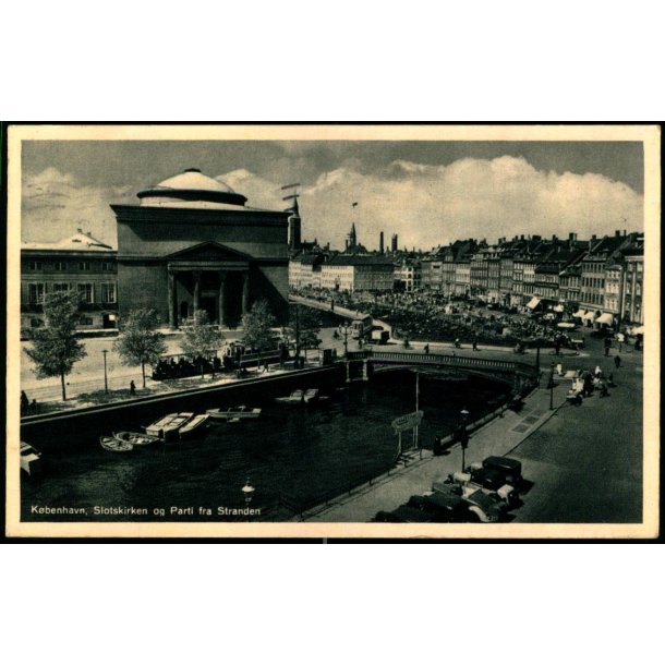 K�benhavn - Slotskirken og parti fra Stranden - Thejlls Kunstforlag 1550
