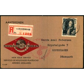 Rekomaderet - Censurpostkort fra Holland  ?- ? - ? - Til Danmark