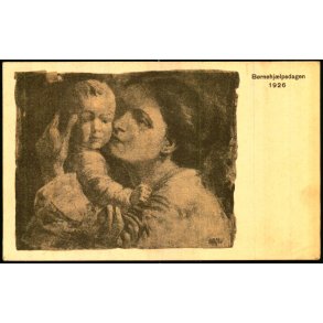 Brnehjlpsdagen 1926 - W. Sberg u/n - Ubrugt