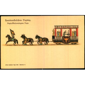 Haandvrkerfestens Vogntog - Bogtrykkerforeningens Vogn - A. Jacobsen u/n - Ubrugt