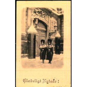 P. Fischer - Gl�deligt Nytaar -  Amalienborg - u/n - Brugt