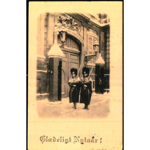 P. Fischer - Gl�deligt Nytaar -  Amalienborg - u/n - Brugt