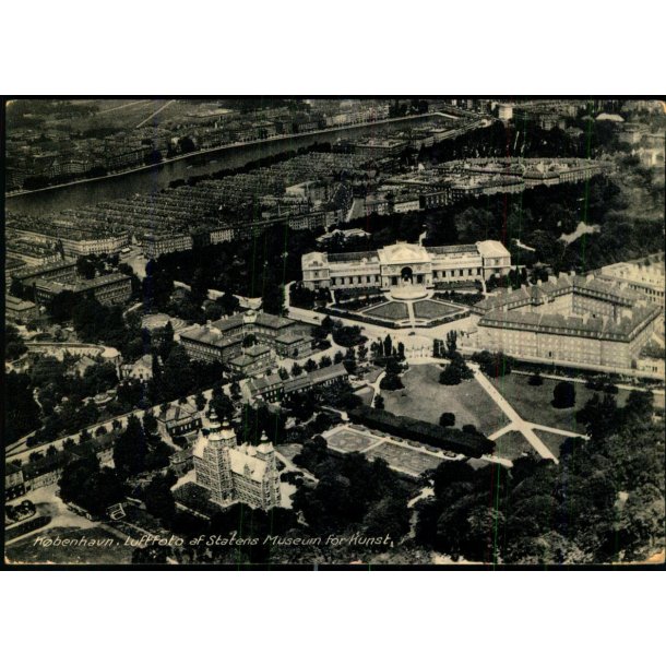 Kbenhavn - Luftfoto af Statens Museum for Kunst - Vekselkiosken 8032 - Brugt