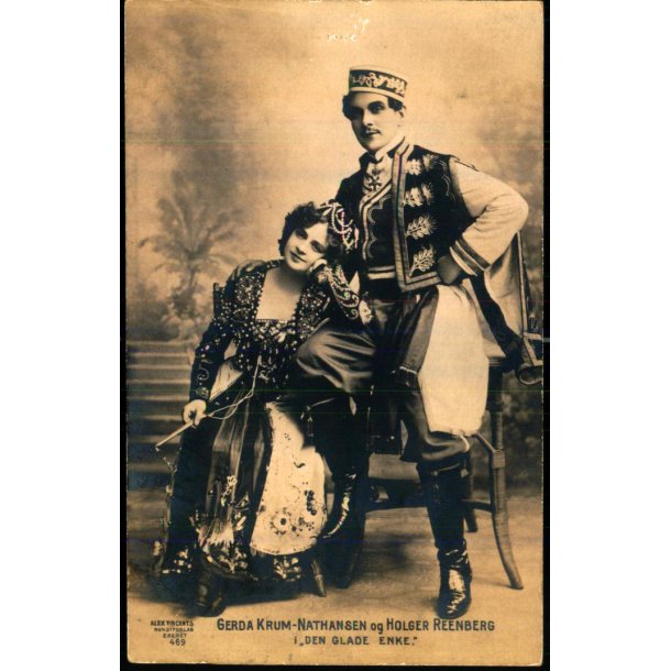 Gerda Krum-Nathansen og Holger Reenberg - Den glade Enke - Alex Vincent 469 - Brugt
