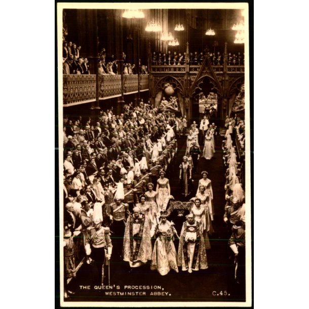 Coronation - Dronning Elizabeth  II - Westminster Abbey - Ubrugt