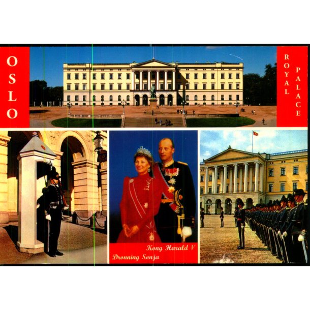 Kong Harald og Dronning Sonja - Kongeslottet Oslo - Normann A 675 - Brugt
