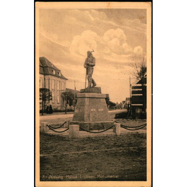 Ringk�bing - Mylius Eriksens Monument - N.P. Holm 43035 - Brugt